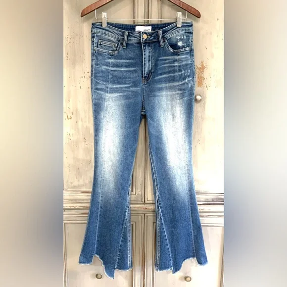 Vervet Boho Style Flare Leg Jeans Tag Sz 28 Actual 29x26 - Picture 9 of 9
